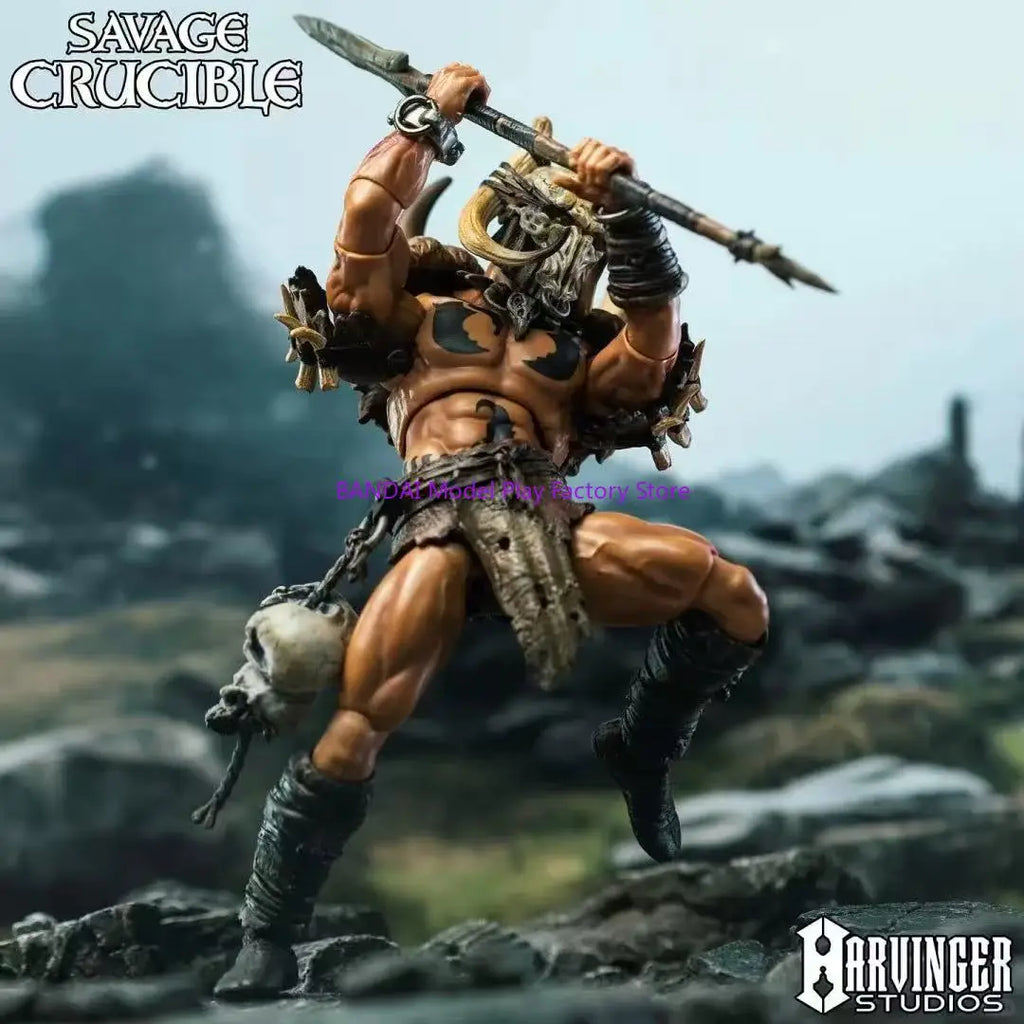 Harbinger Studios 1/12 7inch Action Figure Savage Crucible Varnoks Unchained Anime Model For Gift