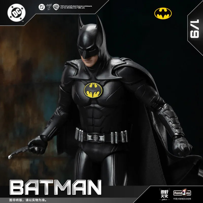 2026 FondJoy Keaton Batman Action Figure Official 2023 1/9 Scale Collectible Statue Desktop Decor Model Kit For DC Boy Fans Gift