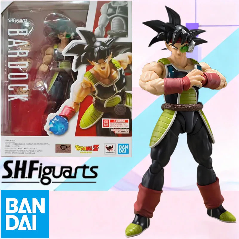 Low price In Stock BANDAI Original S.H.Figuarts DRAGON BALL BARDOCK SHF Action Figure Model Toy Gift for Kids Foam Box Packaging