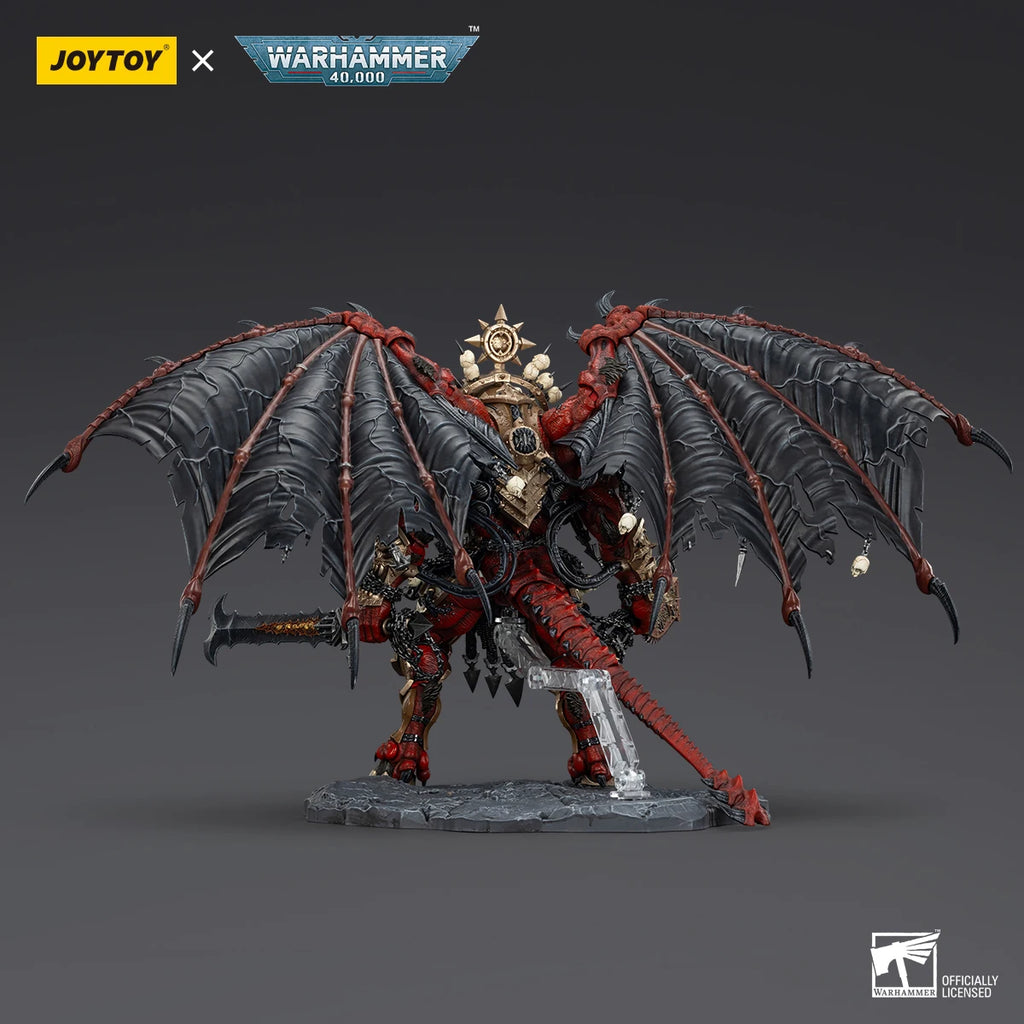 Hot JOYTOY 38cm Warhammer 40K World Eaters Angron Daemon Primarch of Khorne Action Figures Toys Boys Birthday Custom Models Gift