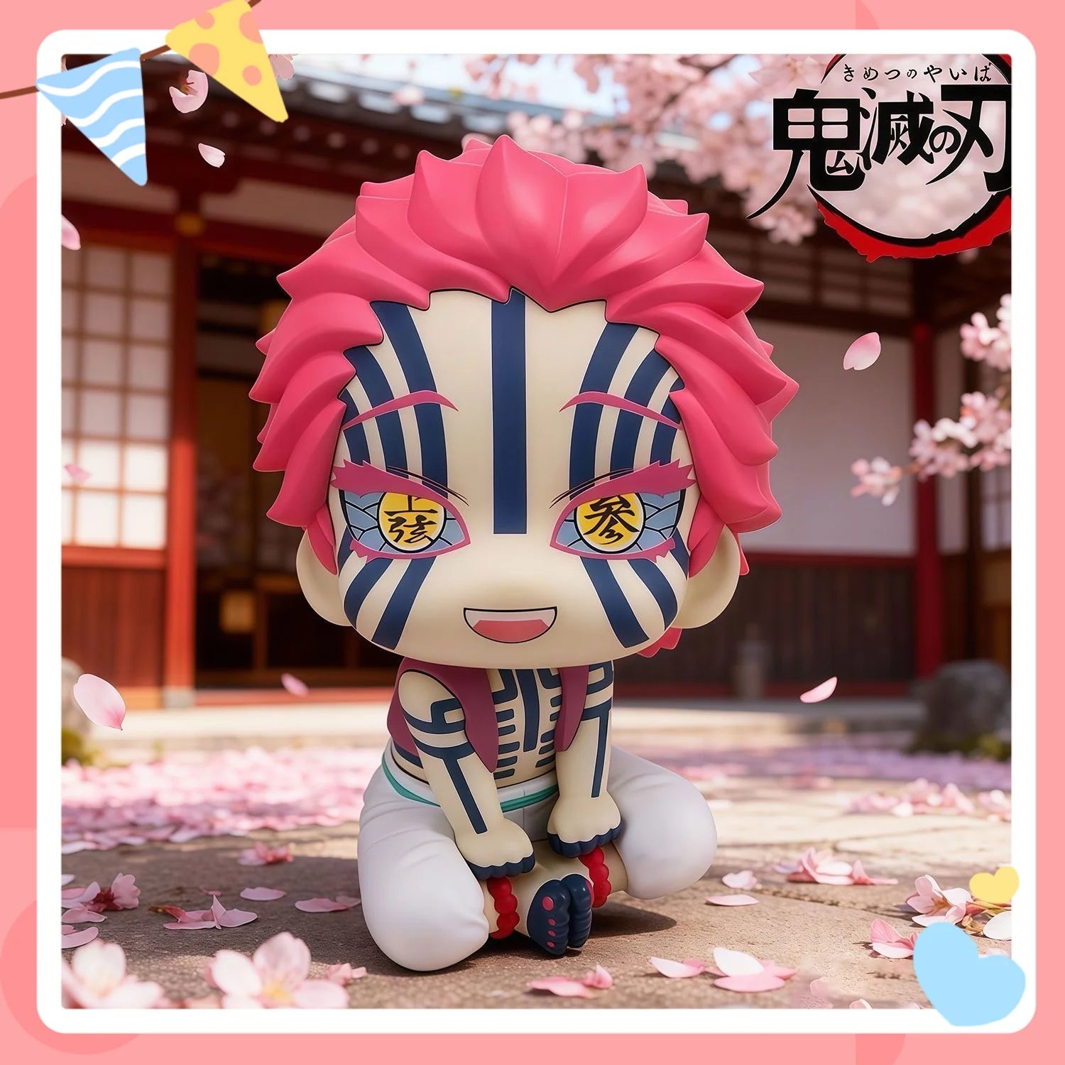 demon slayer Damomaru anime figure Shangxian·san Yiwo seat head movable doll Q version cute model toy peripheral color box