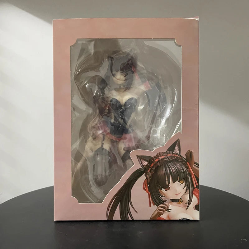24cm KDcolle Date A Live Kurumi Tokisaki Anime Figure Date A Bullet Yatogami Tohka Bunny Girl Action Figure Adult Model Doll Toy