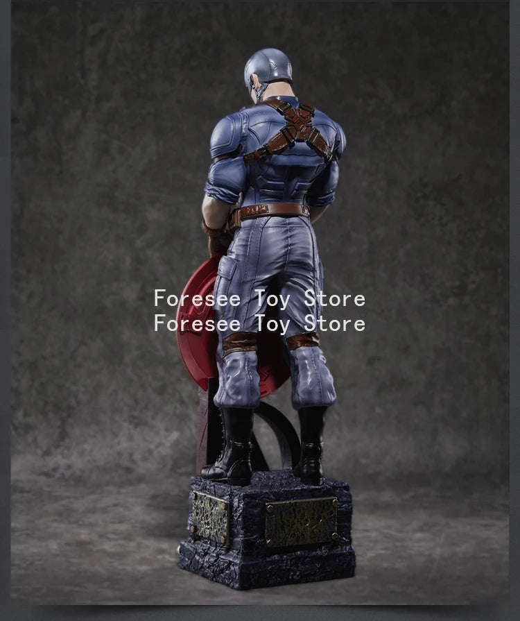 54cm Captain America Figure The Avengers Anime Surroundings Figures Collection Desktop Ornament Decorations Best Gifts for Boys