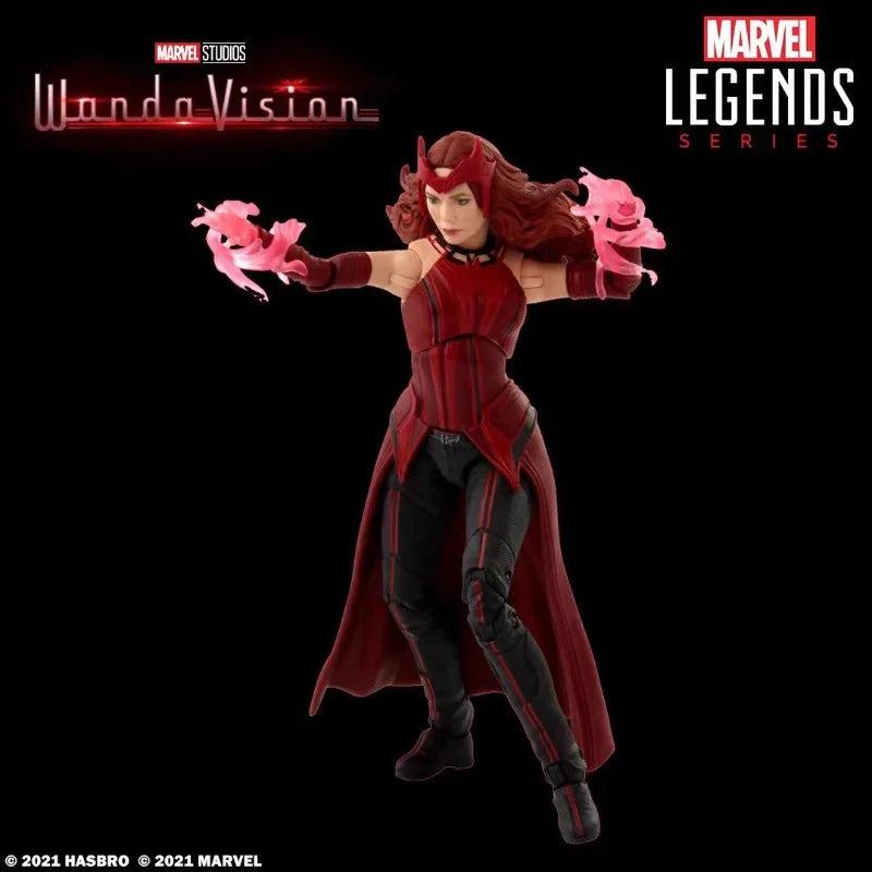 Original Hasbro Marvel Legends Series SCARLET WITCH Anime Figure Collection Model Toy