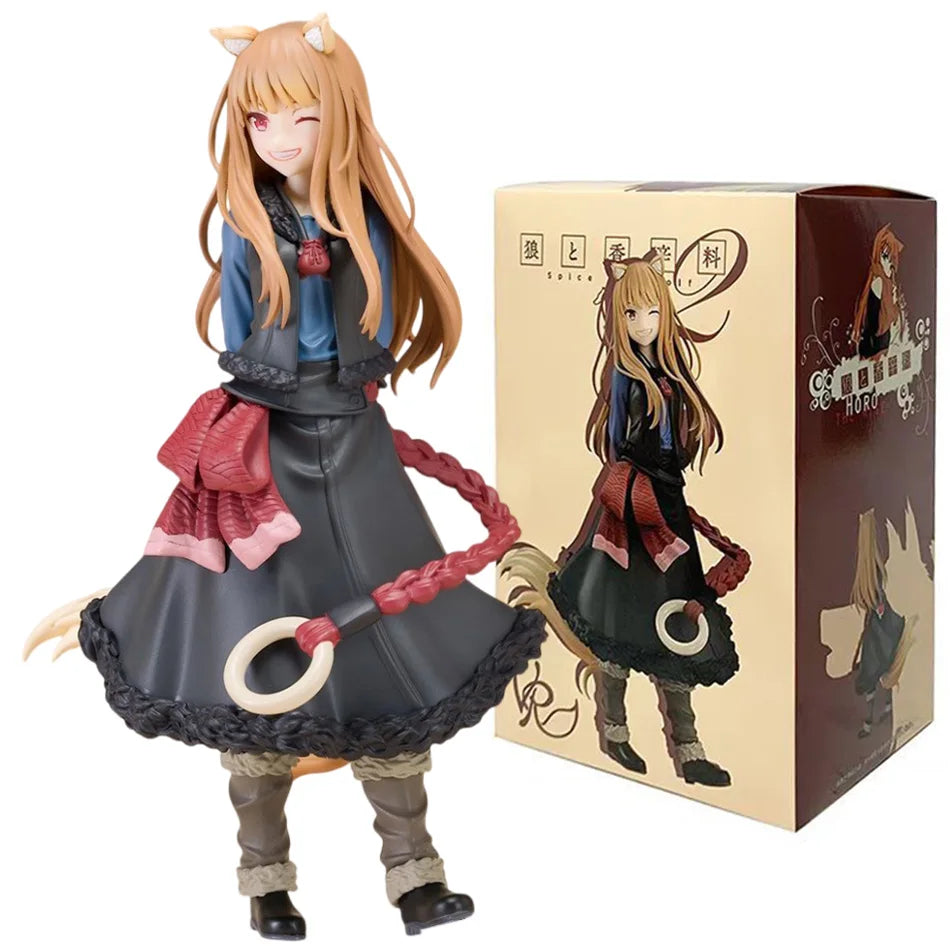 Anime Spice and Wolf Figure Toys 17cm Holo Action Figural Doll Cute Girls Pvc Model Toy For Children's Birthday Gifts In Stock