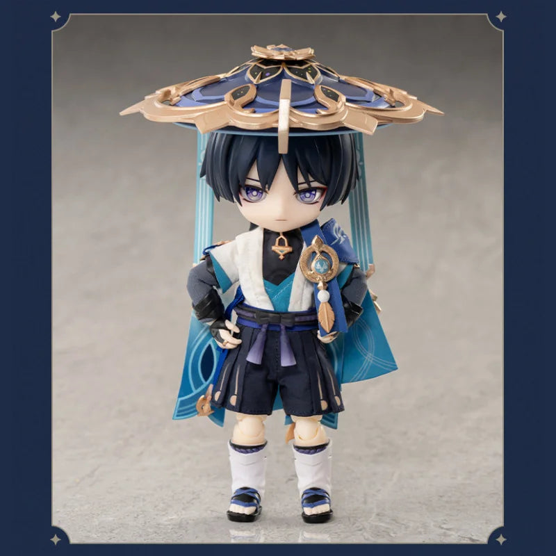 Original Genshin Impact 1/12 Wanderer Action Figure,Bjd Joint Movable Doll Balladeer Scaramouche Collection Toy Gift Anime Goods