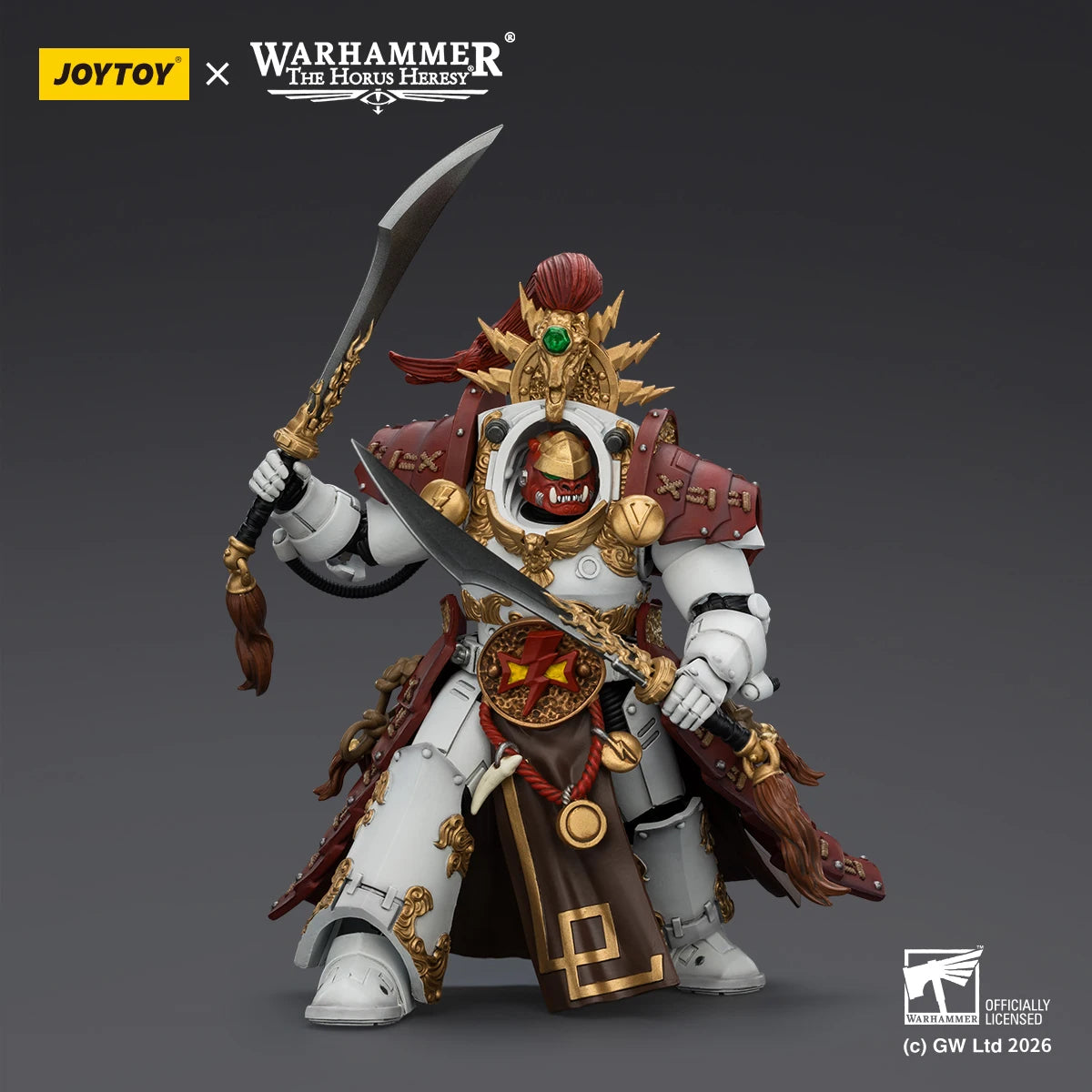 【Pre-sale】JOYTOY Warhammer 40K White Scars Qin Xa - Master of The Keshig 1/18 Action Figure Model Toy