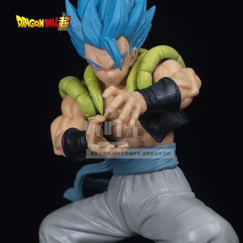 18CM Dragon Ball Z Super Saiyan Blue Gogeta Figure Toys Anime DBZ PVC Figurines Collection Model Desktop Decoraction Gifts Kids