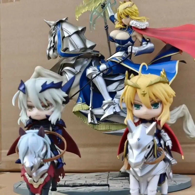 Q Version Gsc Nendoroid Artoria Action Figures Cartoon Anime Desktop Ornament   Model Toy Doll Collect Decoration Surprise Gift