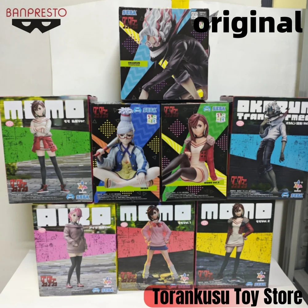 Banpresto DAN DA DAN Evil Eye Anime MOMO & Elkaren & Seiko Action Figures Model Figurine Original Figuart Decoration Collection