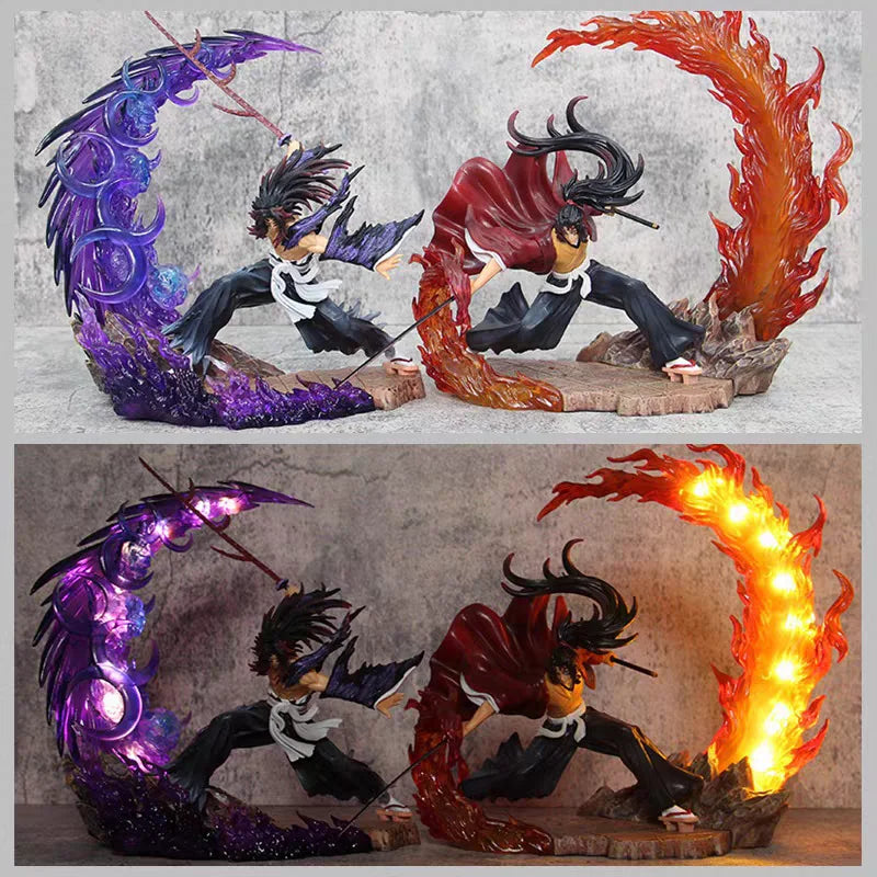 Фигурки за убиец на демони Кокушибо, екшън фигурка, батерия, луминесценция, PVC модел, статуя, Цугикуни Йориичи, колекция, играчки, подаръци