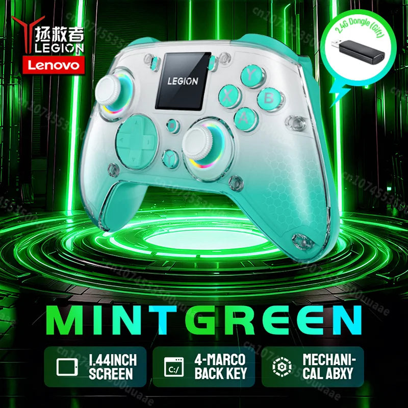 Lenovo LEGION Y7 1.44" Smart Screen Wireless Controller 3 Modes Mechanical ABXY Gamepad for PS4 Switch/2/OLED IOS Android PC TV