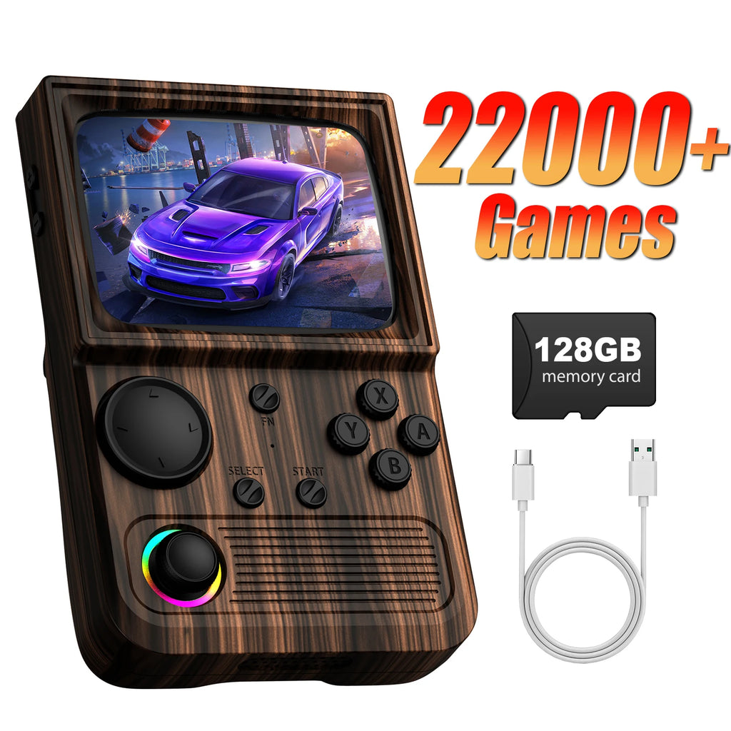 R36T Retro TV Handheld Game Console EmuEMEC System 18000+Game 3.5'' IPS Screen Wi-Fi Multiplayer Portable Pocket Video Console