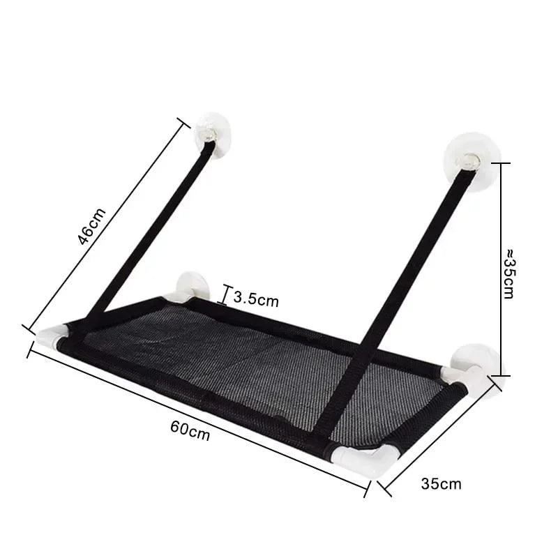 Cat Hammock Suction Cup Windowsill Cat Comfortable Hammocks Summer Breathable Mesh Single/Double Hanging Beds Pet Accessories