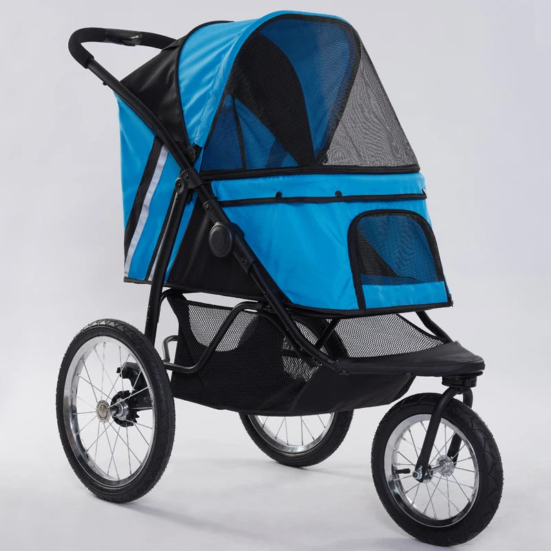 Wholesale  Pet Stroller  Easy To Walk Folding Travel Carrier Designer Customization Dog Stroller Supplies for Small Medium Pets