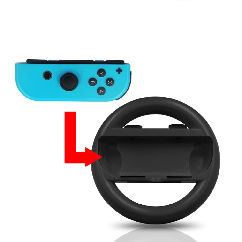 2pcs Racing Steering Wheel for Nintendos Nintend Switch Joy Pad Controller Handle Grips for Nitendo Switch Games ABS Material