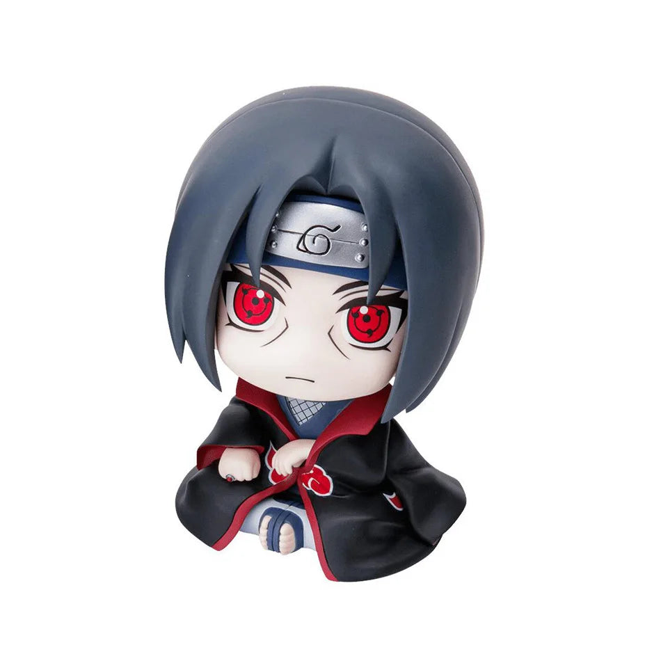 New 10CM Naruto Anime Figure Uzumaki Naruto Kakashi Uchiha Sasuke Itachi Cute Toys Q Figurals Action Figurine Model Model Gift