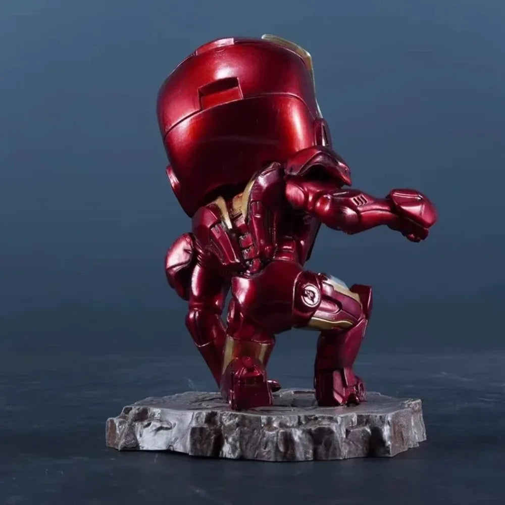 13cm The Avengers Anime Figure Kneeling Iron Man Action Figures Pvc Collection Model Toys for Childre Gifts