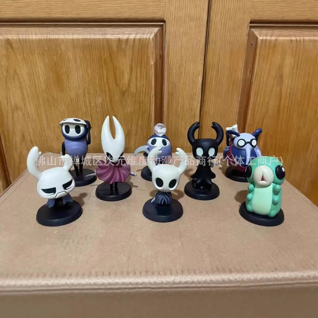 Q Version Hollow Knight Silk Song Knight Hornet Grub Zote Quirrel Shade Cornifer Myla Pvc Figures Model Doll Toy Collection Gift