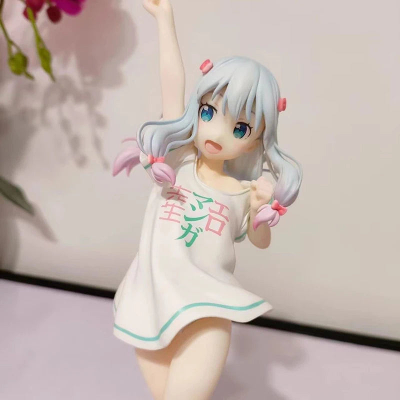 24 см ново аниме Ques Q Eromanga Sensei Sagiri Izumi Ending Mode Meruru тениска Ver Pvc екшън фигурка играчка Sagiri Izumi секси фигурка