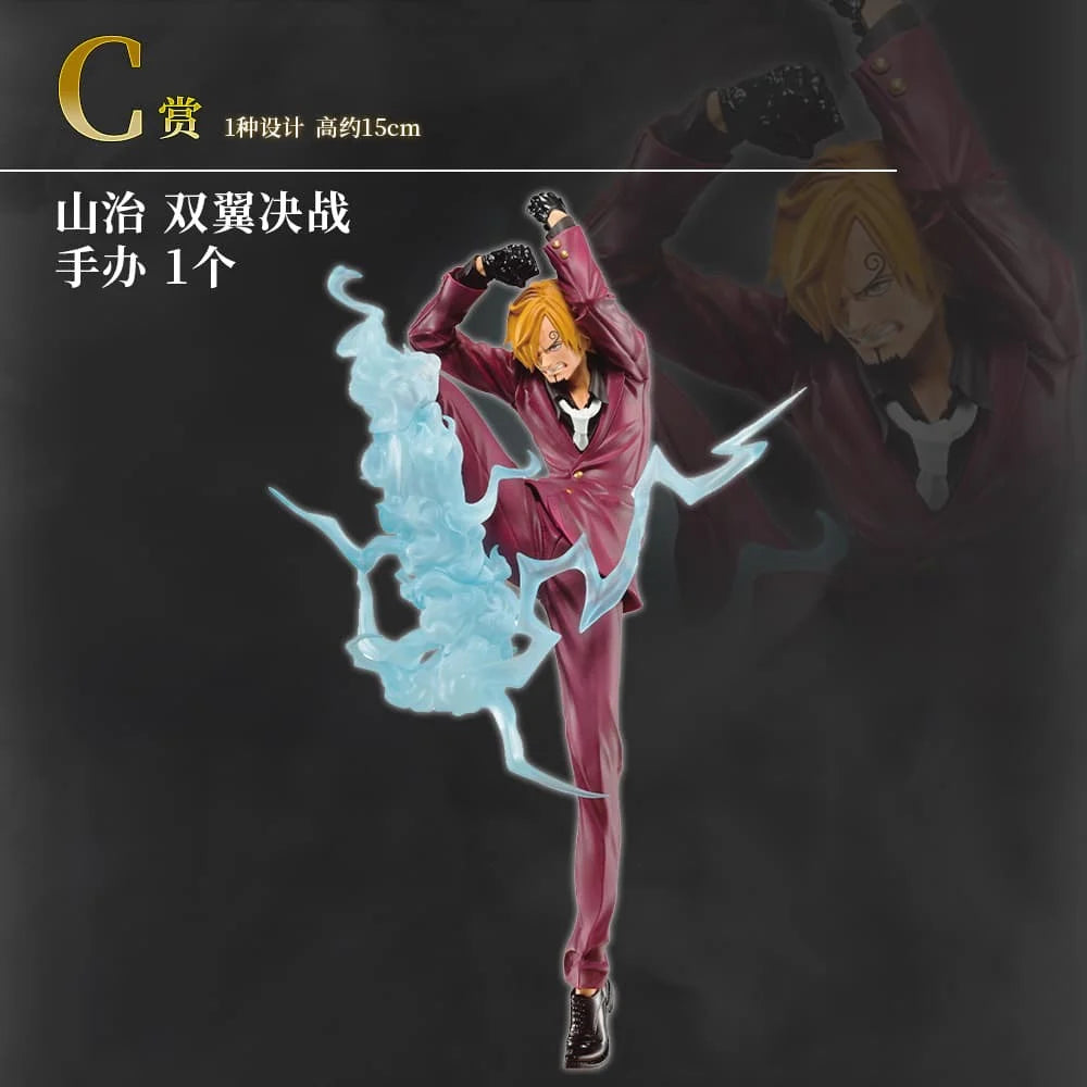 Bandai Original Ichiban KUJI One Piece Kaidou Monkey D. Luffy Roronoa Zoro Anime Modellfigur Sammlerstück Weihnachtsgeschenk