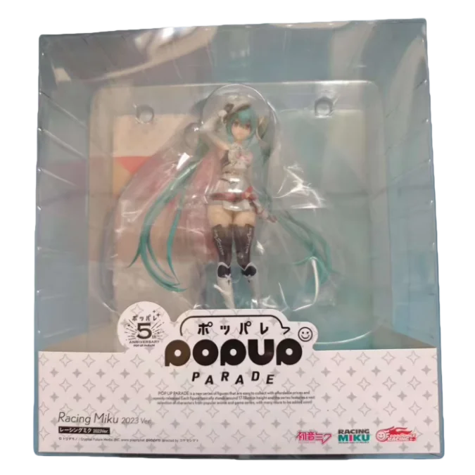 In Stock POP UP PARADE RACING MIKU Racing Sound 2023 Figure Scenery Ornament Model Action Figure Collection Gift