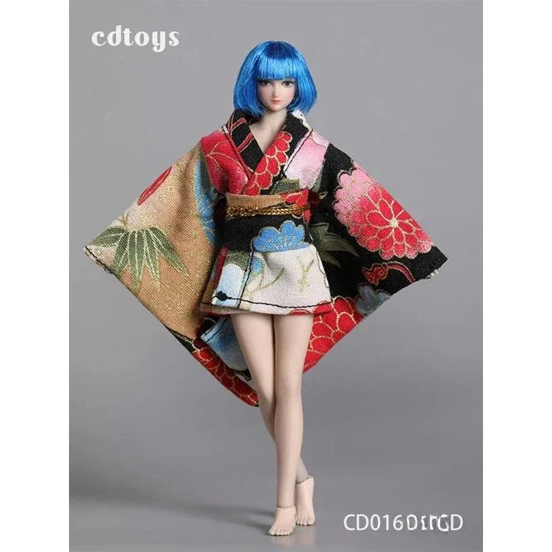 Cdtoys Cd016 1/12 Scale Female Soldiers Kimonos with Belt Suit Clothes Model for 6 Inch TBLeague Body Action Toy Figures