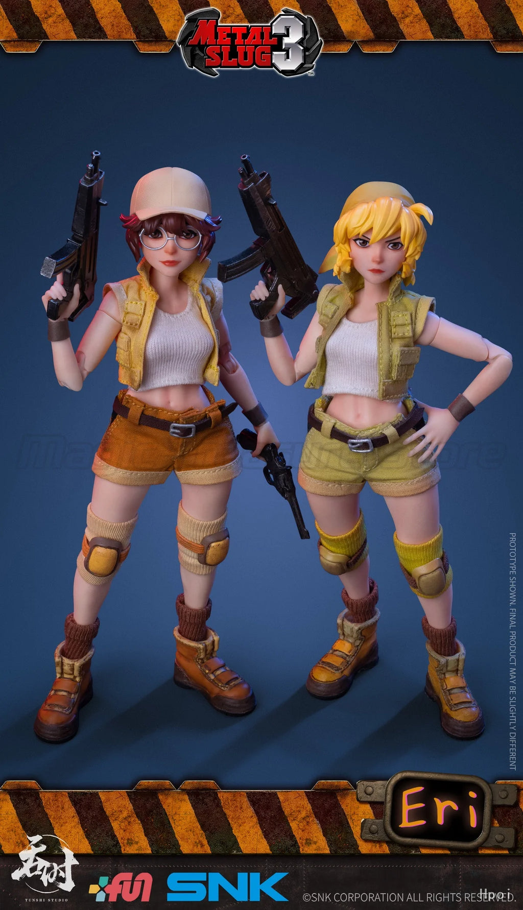 【MT】Original TUN SHI Metal Slug 3 Eri Kasamoto Fiolina Germi 1/12 Action Figure Toy Collection