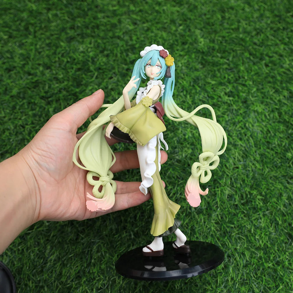 Neue Anime Hatsune Miku Kimono Virtuelle Sängerin Manga Figur Hatsune Miku PVC Actionfigur Kawaii Spielzeug Mädchen Geschenk