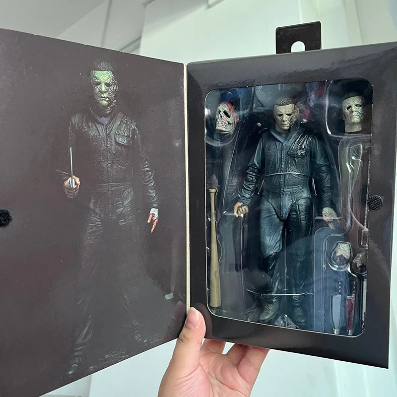 NECA Michael Myers Figure With LED Pumpkin Halloween Ends Ultimate Action Figures Toy Christmas Gift Halloween Horror Decor Toys
