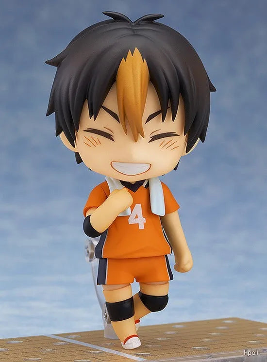 In Stock Original GSC Orange Rouge Nendoroid #592 Volleyball Boy Yu Nishinoya Anime Figure Ornament Collection Model Toy