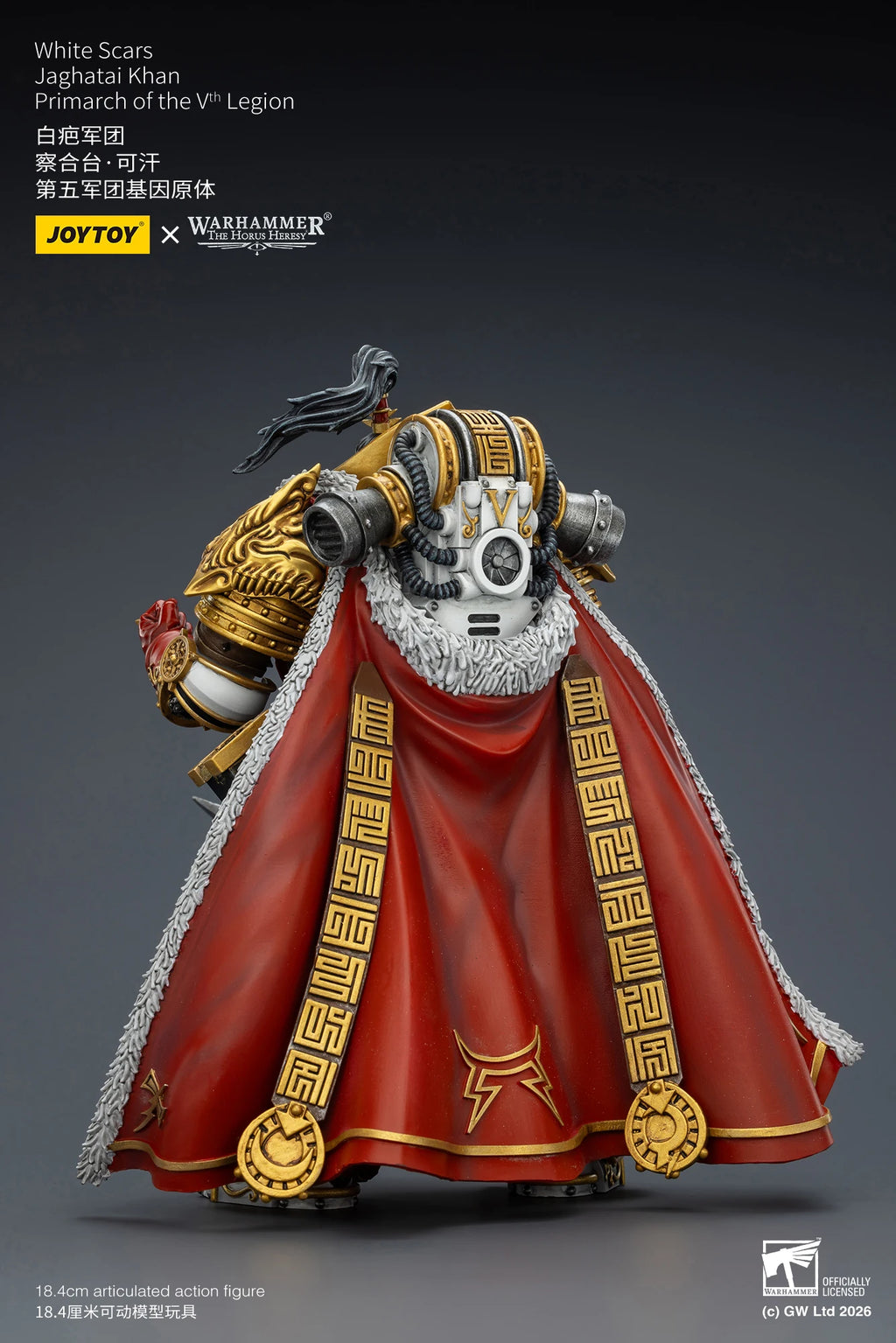 【Pre-sale】JOYTOY Warhammer The Horus Heresy White Scars Jaghatai Khan Primarch of The Vth Legion 1/18 Action Figure Toy Model
