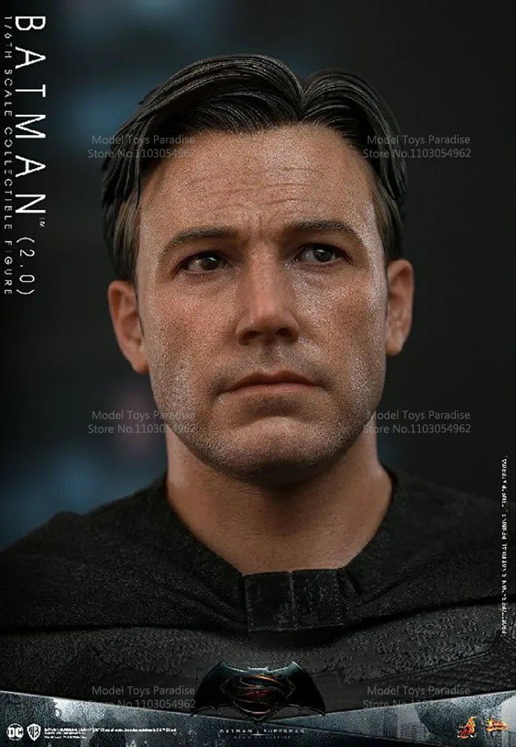 HotToys HT MMS731 1/6 Collectible Toys Light Armored Batman 2.0 Dark Knight Super Hero Soldier 12inch Action Figure Model Gifts