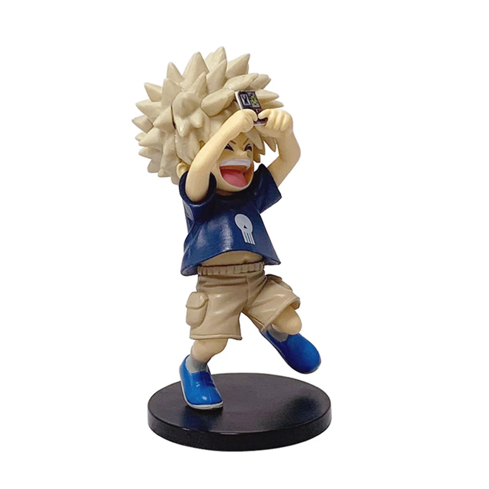 Anime MHA Figure Bakugo Boku Midoriya Izuku Action Figure cute Q-version model Collection Anime Hero Katsuki Bakugo figura Gifts
