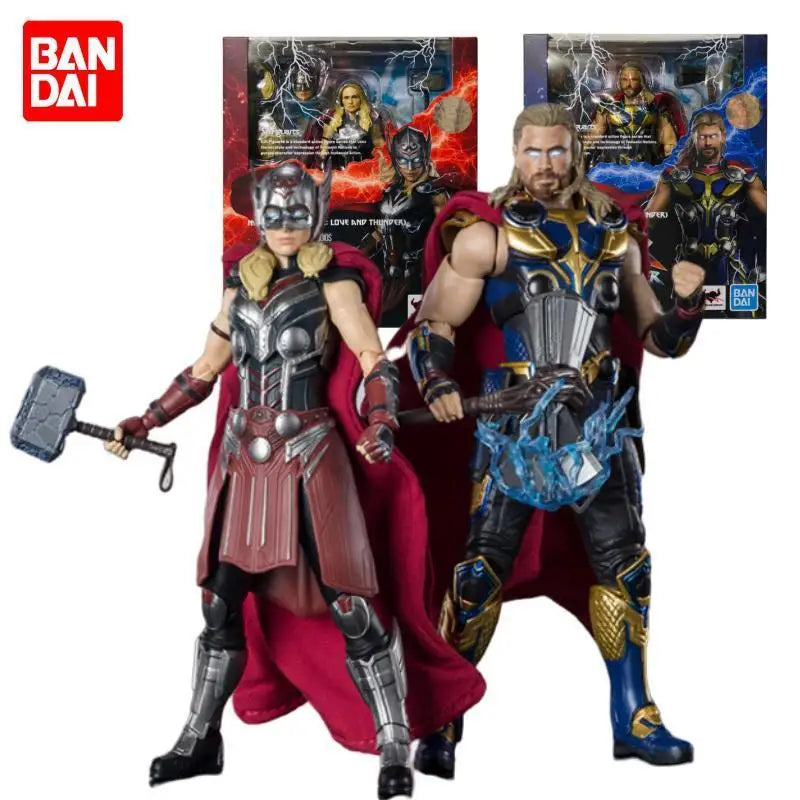 Bandai Original Mighty Thor 4 S.h.figuarts Thor: Love And Thunder Jane Foster Thor Action Anime Figure Model Kit Completed Toys