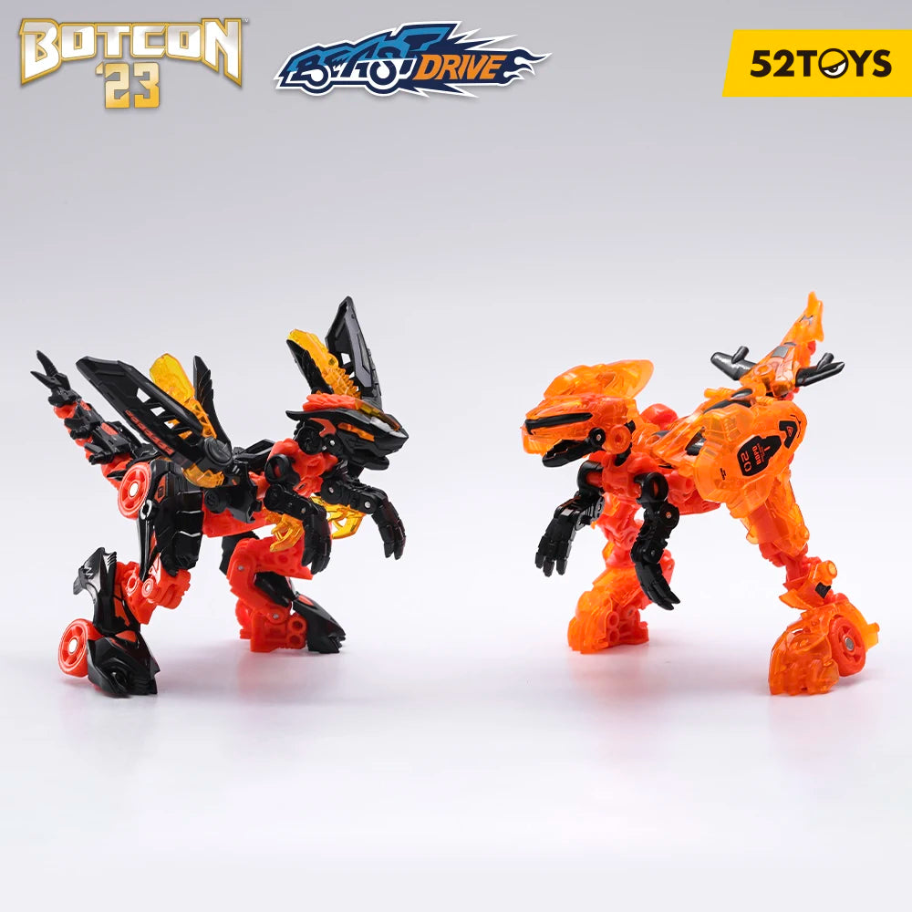 52TOYS BOTCON Limited Product BD-03&BD-09 Deformation Robot, Converting in Mecha and Cube, Action Figure, Collectible Gift