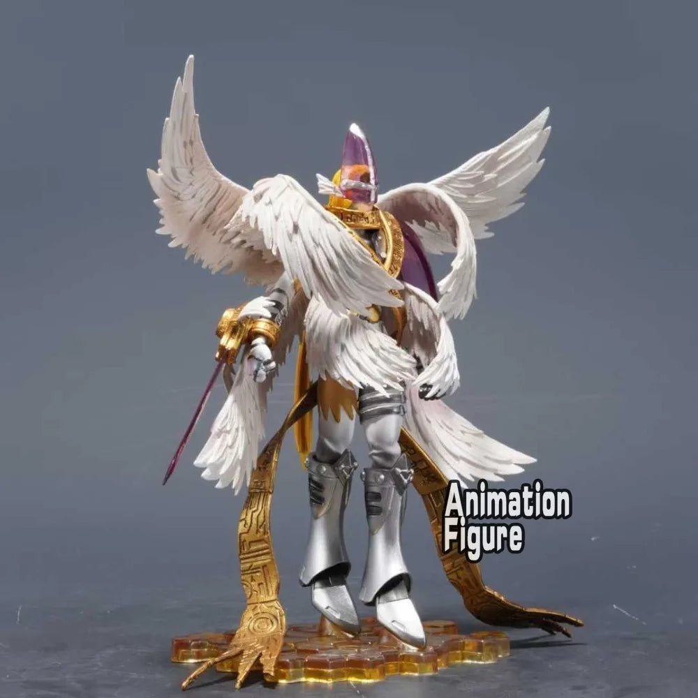 22cm/8.6in Anime Digimon Adventure Figure Holy Angemon Action Figure Pvc Collection Model Toys for Children Gifts
