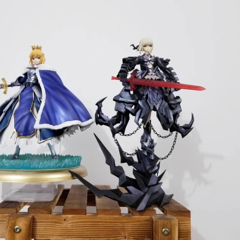 23cm Fate/Stay Night Black Sabar Huke action figure Handmade Sculpture Doll Desktop Model Ornaments collection Gift toys