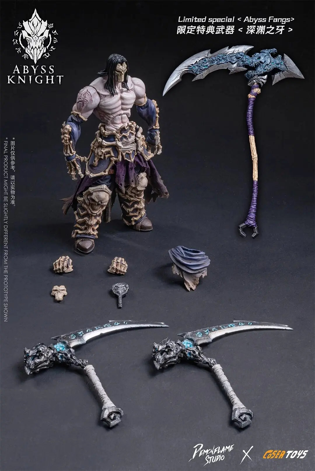 【 in Stock 】 Magic Fire Studio&COSETROYS Dark Bloodline Abyssal Knight 6-inch Cloth Clothes Super Movable Figurine