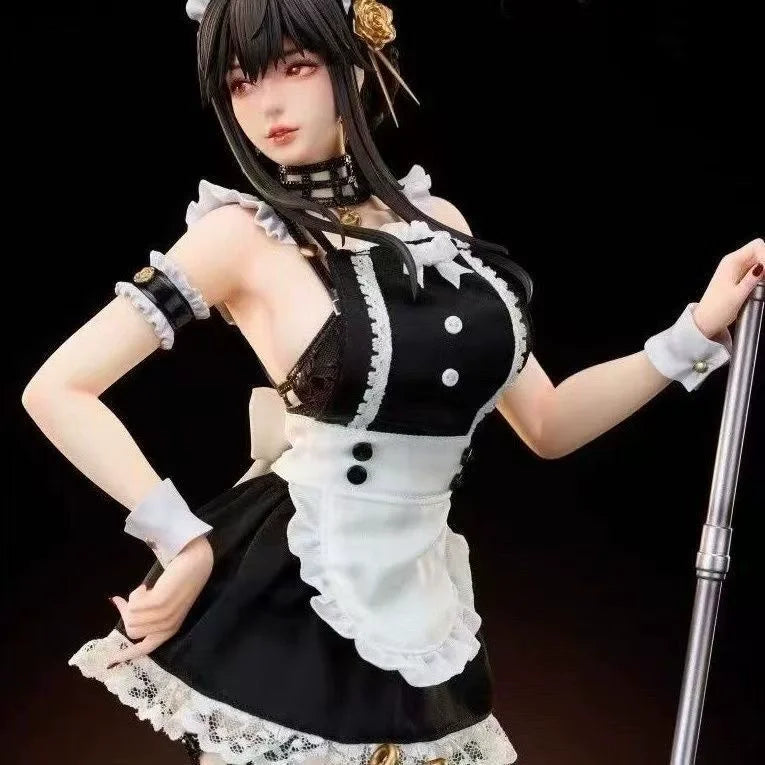 Eds Series Bathroom Maid Joel Spy Play House Animation Model Gk Statue Luxury Action Figure Desktop Toy Ornaments