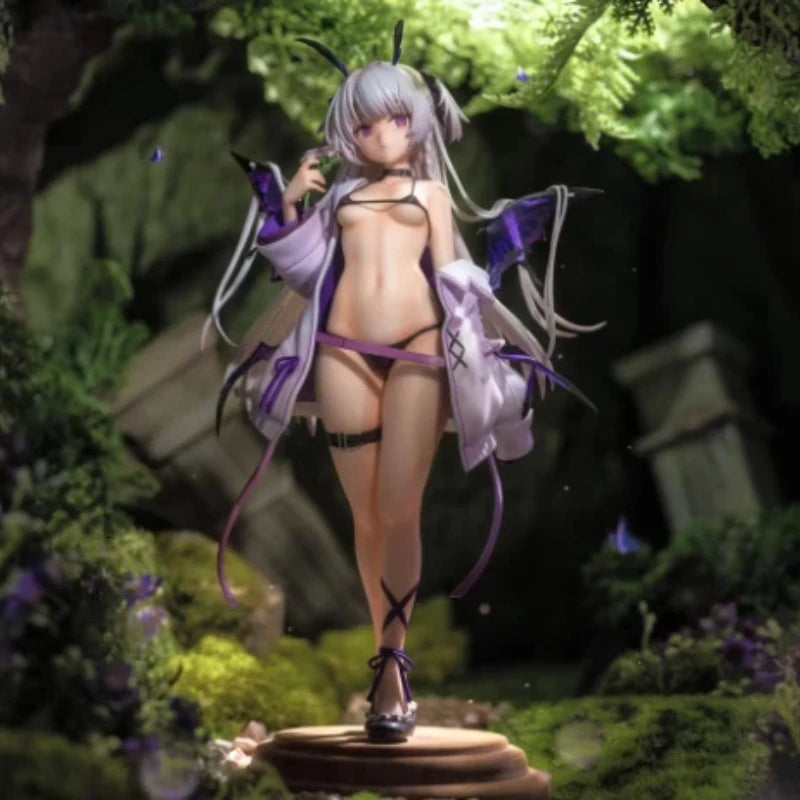 Anime Purple Butterfly Girl Figure Bechuania Figure beautiful Girl Action Figurine Model Statue Doll Collection Decor Adult Gift