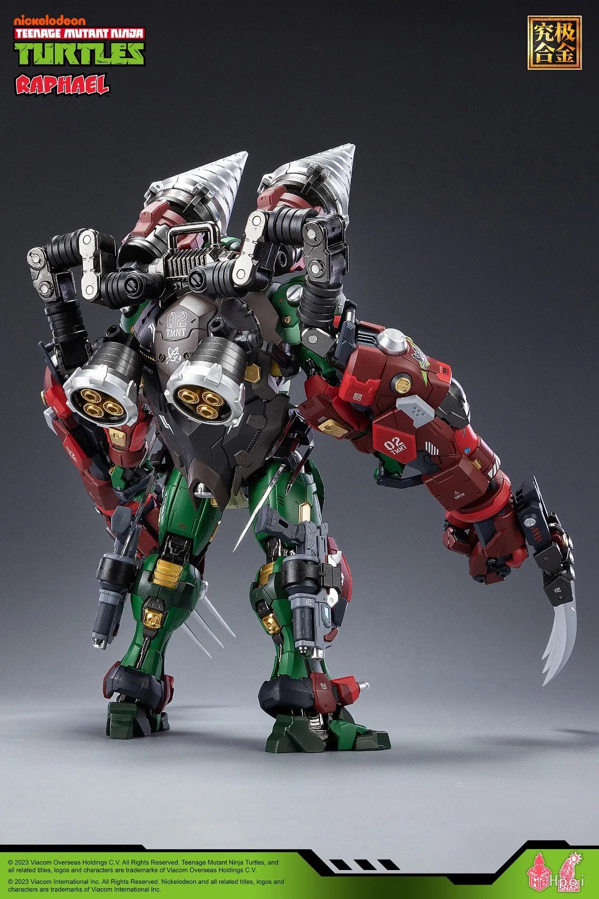 【UA】 HEATBOYS MechaHeat Series Alloy Mecha TMNT Raphael Action Figure Model Toy Gift