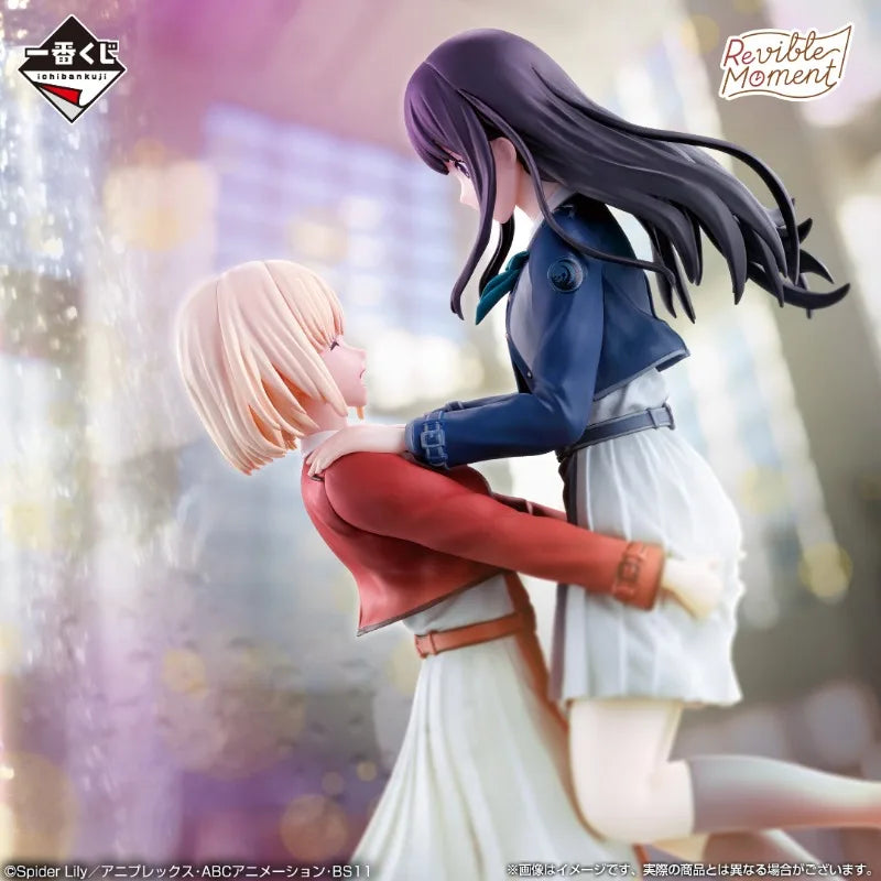 In Stock Original BANDAI Ichiban Lycoris Recoil Nishikigi Chisato Pvc 16cm Anime Character Model Collection Toys Gifts