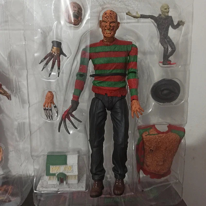 NECA Freddy Krueger Action Figure Collectible Model Toy Halloween Horror Christmas Gifts
