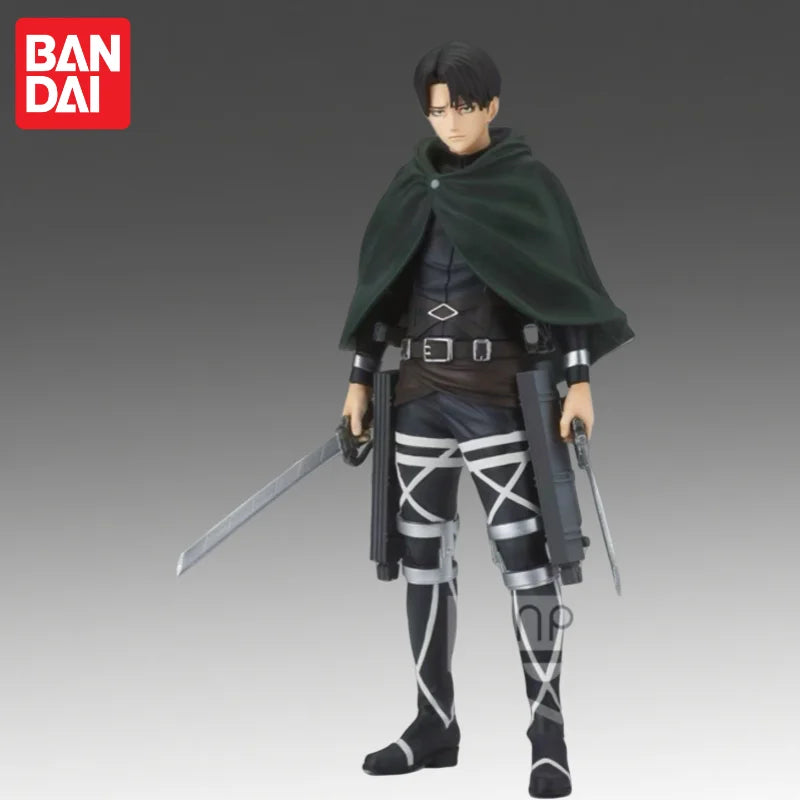 In Stock Bandai Original Banpresto Attack On Titan Levi Ackerman Action Figure Model Doll Brand New Boxed Anime Characters