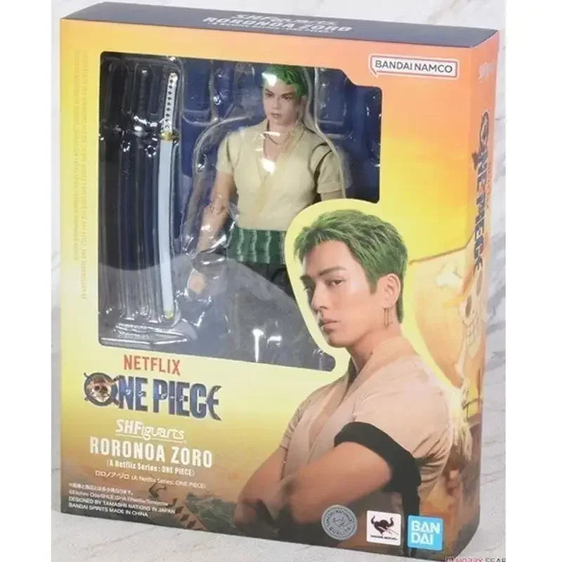 Spot SaleBandai SHF One Piece Netflix Live Version Luffy Zoro Nami Joint Moving Genuine Artwork in Stockin Stock