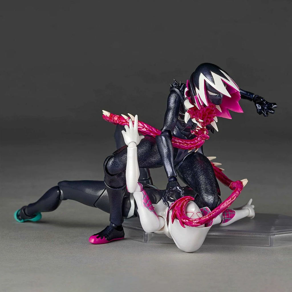 Original Kaiyodo Amazing Yamaguchi spiderman-Gwen - Gwenom Anime Figure Action Figure Model Decoration Garage Kit  Gifts Toys