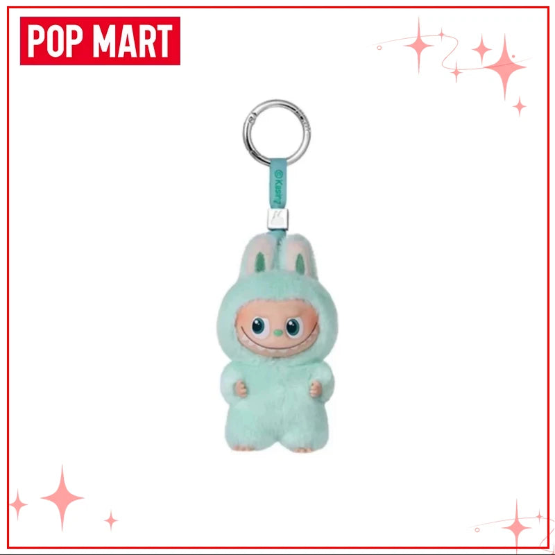 POPMART Чудовищата Лабубу V4 Pin for Love Series Blind Box Vinyl Face Plush Doll Visual Keyring Toy Коледни подаръци