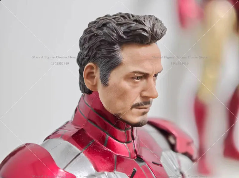 048 1/10 Scale Head Sculpt Genius Inventor Powered Armor Tony Stark For 6-inch  Action Figure Soldier Collections Toys In Stock
