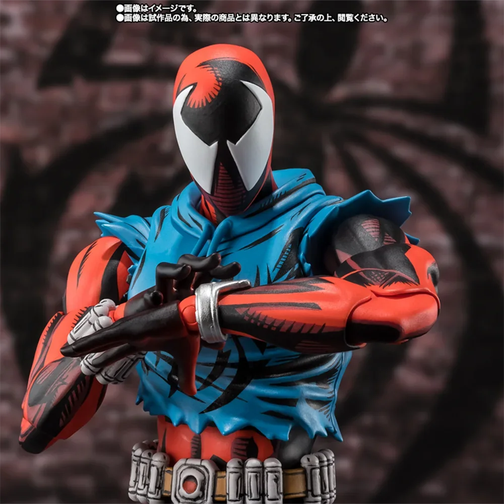 100% Original Bandai Spirits S.H.Figuarts Spider-Man: Across The Spider-Verse Scarlet Spider Ben Reilly Action Figure Model